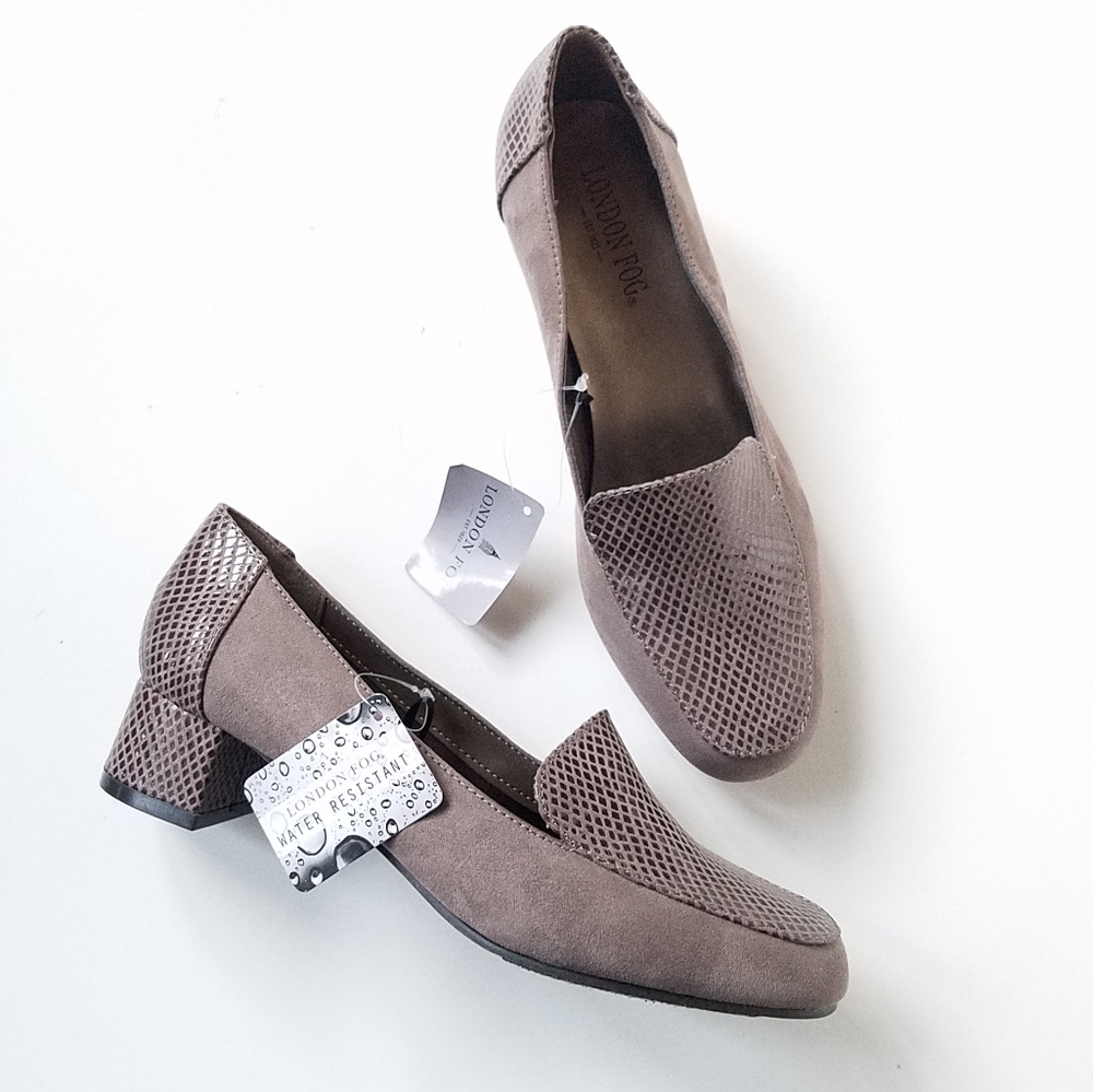 London Fog | Slip-on loafers Water resistant Faux Leather Size 7.5